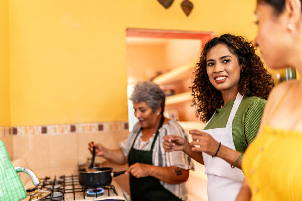 istock Family cooking at home 2158561816