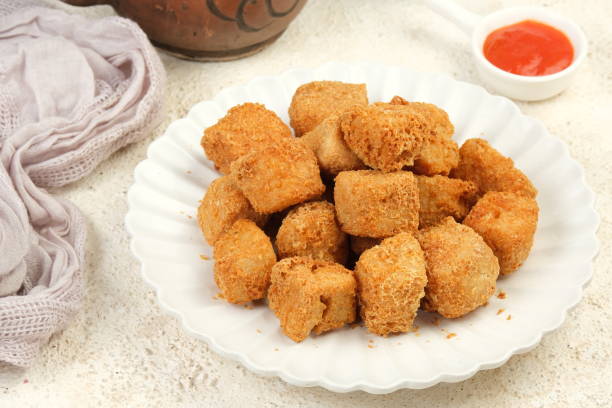 istock Crispy Fried Tofu (Tahu Goreng Krispi).Popular Indonesian Street Food 2158564013