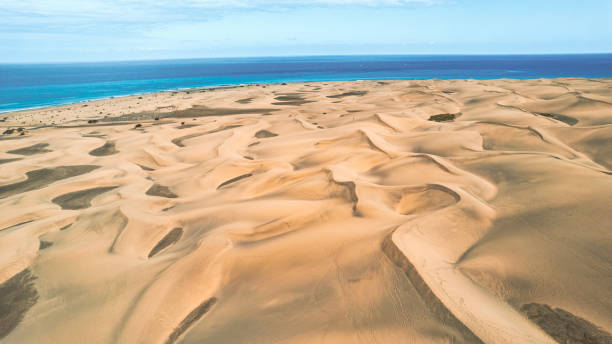 istock Aerial view of the Dunes in Maspalomas 2158573061