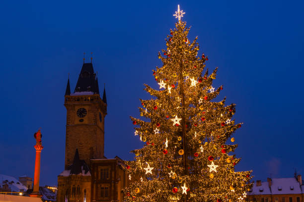 istock Old Town Square at Christmas time, Prague, Czech Republic 2158574228