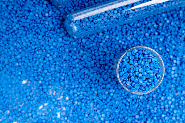 istock Produced from polymer plastic pellet factory. Petrochemical process for producing plastic pellet. Compound bead. polymerase chain reaction. 2158575241