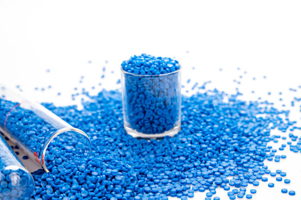 istock Produced from polymer plastic pellet factory. Petrochemical process for producing plastic pellet. Compound bead. polymerase chain reaction. 2158575526