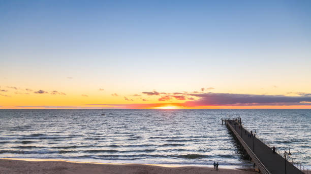 istock Beautiful sunset at Glenelg Beach 2158578990