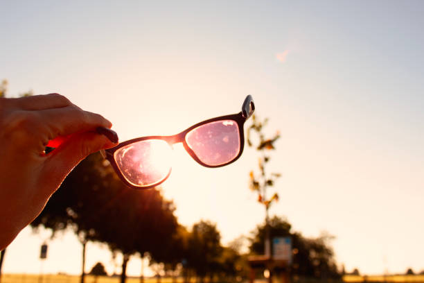 istock Look through rose-colored glasses with sunset 2158591216