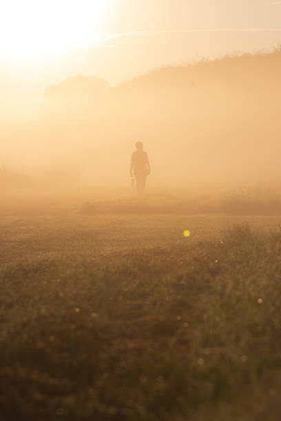 istock Solo Walk in Golden Light 2158591911
