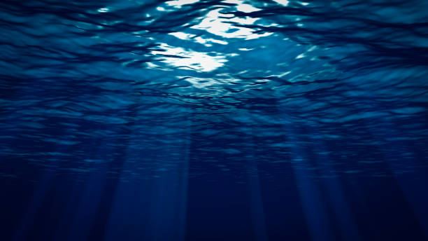 istock 3D illustration rendering Underwater of ocean waves. 2158593226