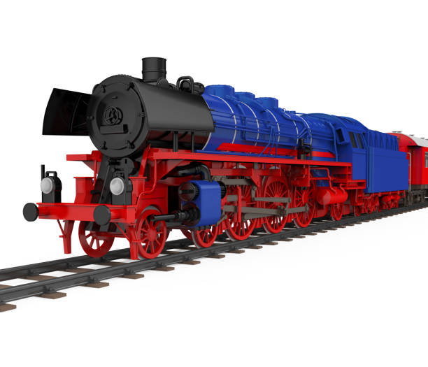 istock Old Steam Locomotive Isolated 2158594963