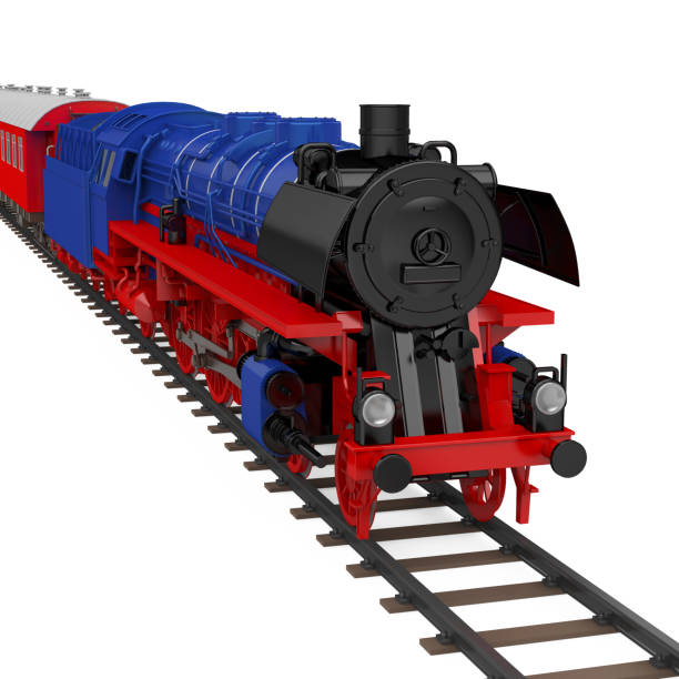 istock Old Steam Locomotive Isolated 2158595313