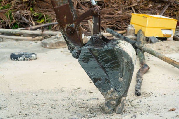 Bulldozer on the Beach sand.
