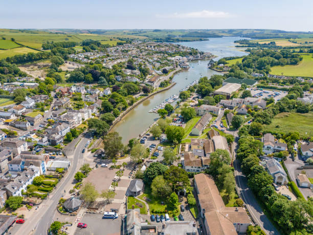 istock Aerial view of Kingsbridge in Devon 2158605647