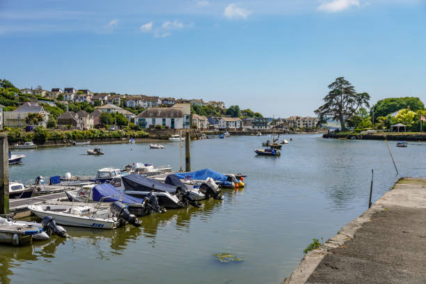 istock Boats moored in Kingsbridge in Devon 2158605693