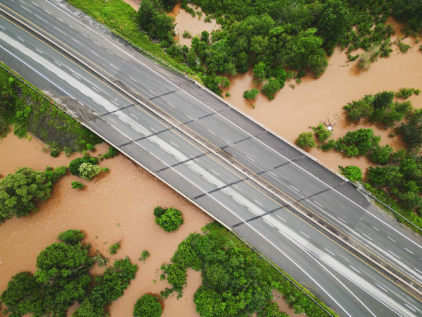 istock Aerial View of Flood Damage 2158605934