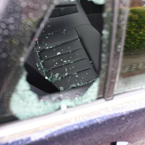 istock Close-up of a broken-in car 2158617829