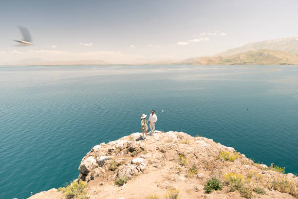 Young couple enjoying the view point