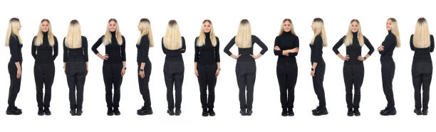 istock woman posing on white background 2158633968