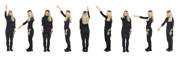 istock woman posing on white background 2158633979