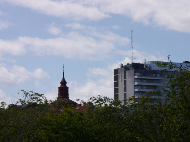 Low angle view of buildings against sky