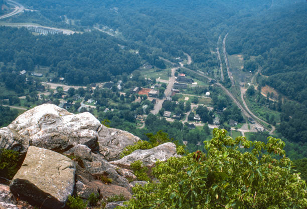 Cumberland Gap NHP - View from the Overlook - 1976. Scanned from Kodachrome 25 slide.