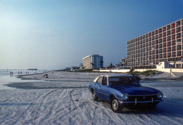 Daytona Beach - Driving on the Beach - 1976