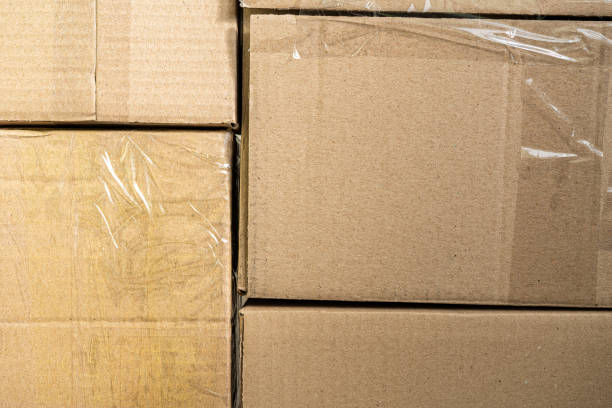 istock Group of cardboard packaging for delivery. 2158640388