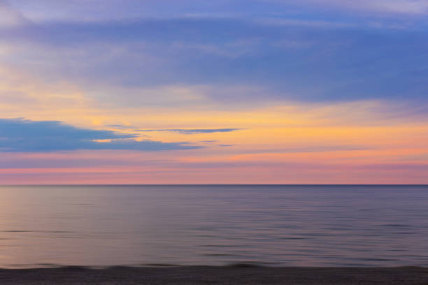 istock Summer sunset over the Baltic Sea in Poland 2158642408
