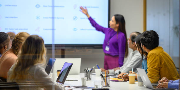 istock Professional Presentation by Asian Businesswoman 2158643890
