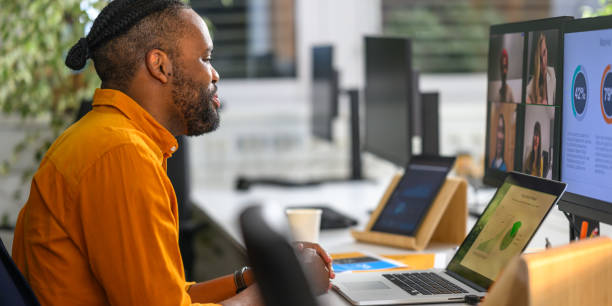 istock Serene Diverse Business Professional Engaged in Analysis 2158643904