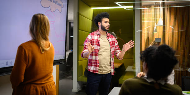 istock Middle Eastern Businessman Leading a Diverse Team Meeting 2158643943