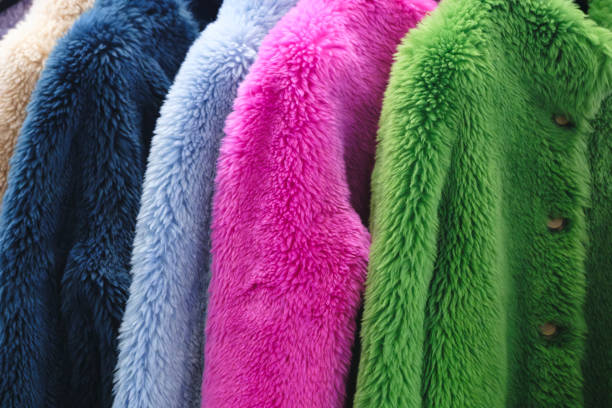 istock Luxury fur coat very sofly in vintage style 2158645618