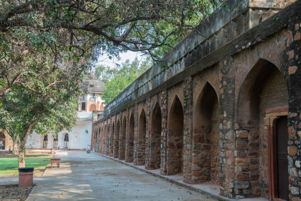 istock The brick structure Safrajang's Tomb has arches, a dome, and symmetry, making a grand facade, Delhi, India 2158646222