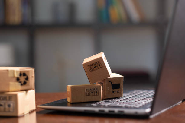 istock Online shopping with credit card 2158648913
