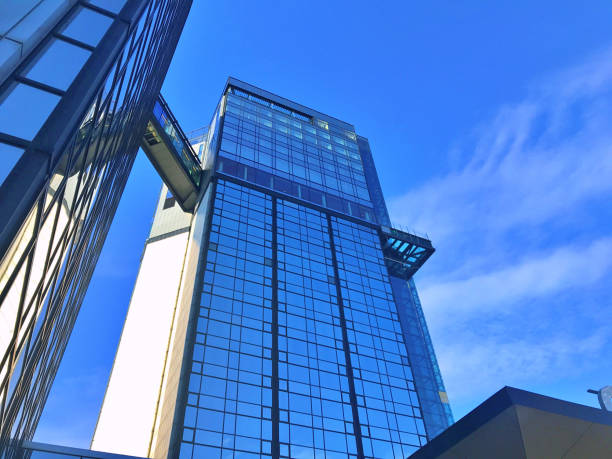 Modern office building detail, London