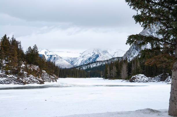 istock Snowy Winter Landscape in Banff, Canada 2158652181