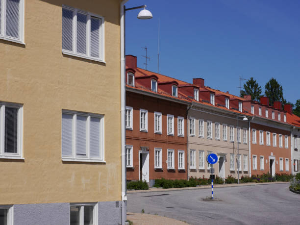 istock View of apartment buildings by a road 2158654380