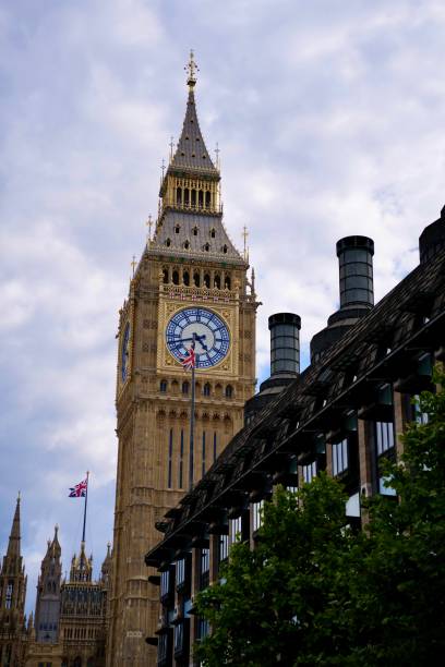 istock Big Ben towering over Portcullis House 2158654702