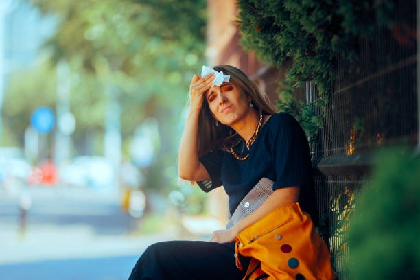 istock Woman Suffering During Hot Summer Resting Outdoors 2158659787