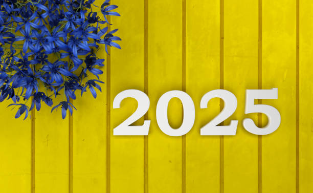 istock New Year 2025 Creative Design Concept with Flowers 2158666486