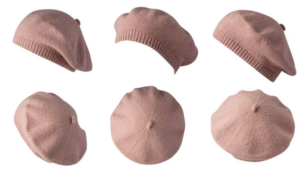 istock female  beret isolated on white background. autumn accessory 2158668018