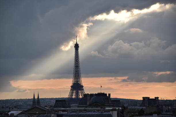 istock View of the Eiffel Tower at dusk from the Pompidou Centre 2158668786