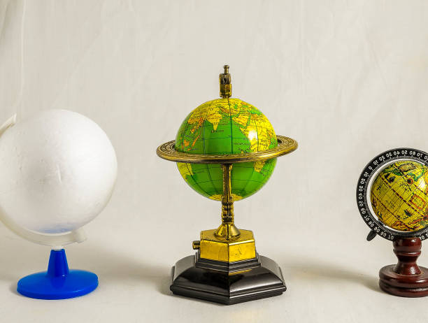 Globe-against the white background.