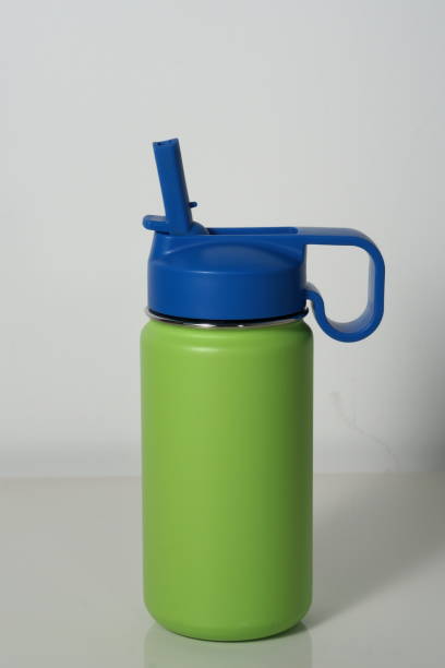 istock Insulated bottle with straw lid 2158674072
