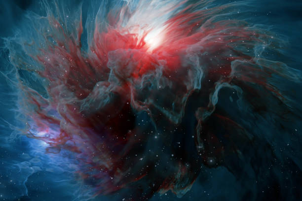 istock Colorful Space Galaxy Cloud Nebula Universe Stars Field. 3d Rendering 2158675207