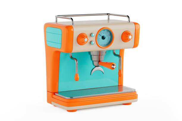 istock Cartoon Coffee Machine Appliance Icon Minimal Style. 3d Rendering 2158675360