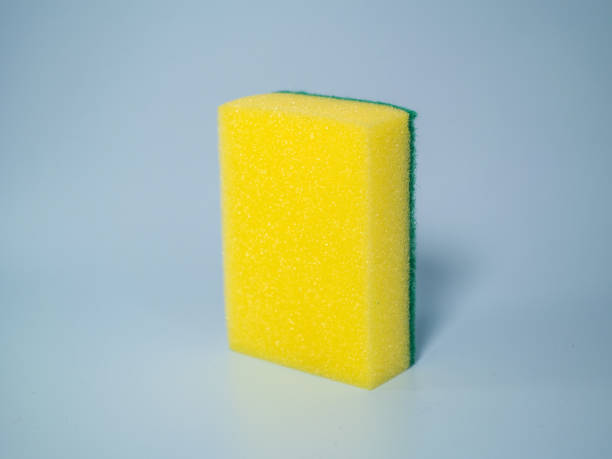 istock Close-up of Yellow Dish Washing Sponge. 2158681874