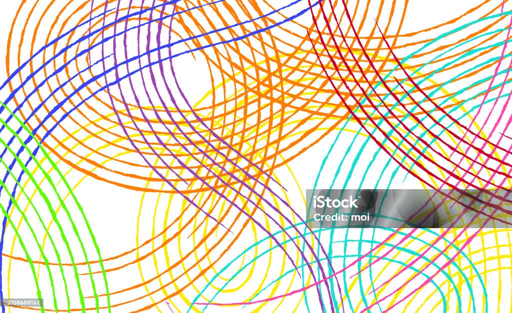 Line Abstract Ry This Is A Wavy Patterned Art Drawn Using Only Colorful Lines Stock ...