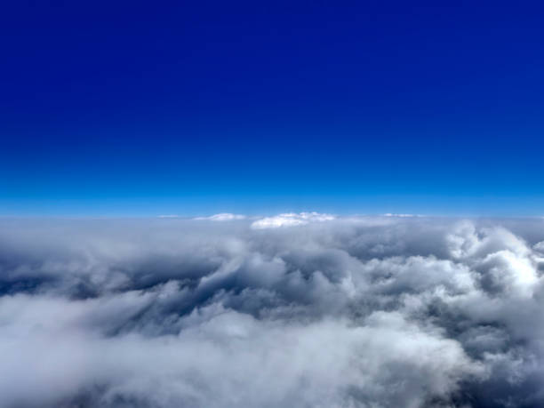 Aerial view of storm clouds background