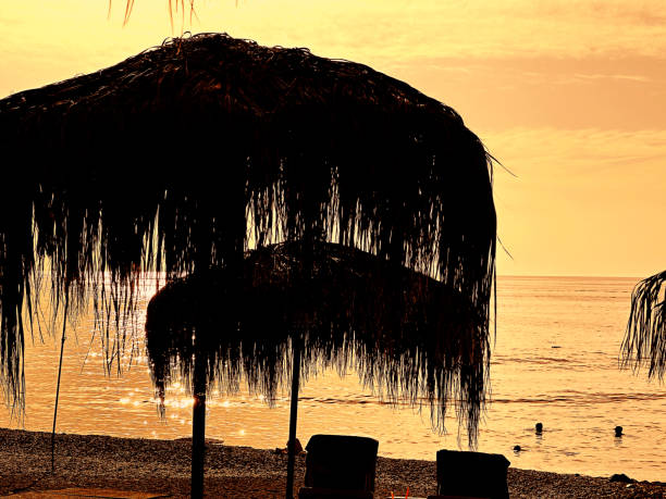 People on beach vacation in Antalya,Turkey