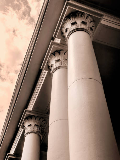 istock Architectural column detail, building exterior 2158688644