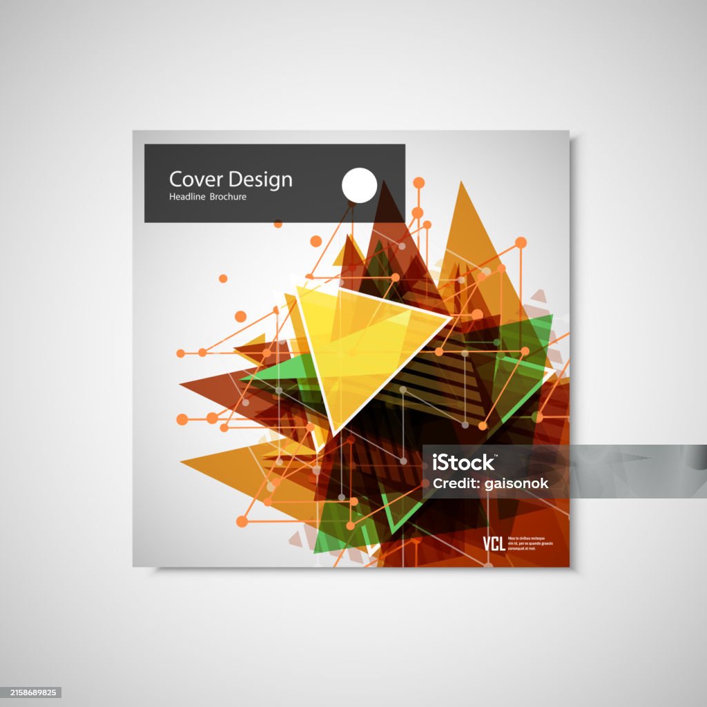 Vector Triangle Pamphlet Abstract Triangle Line Poster Brochure Flyer Design Layout Vector ...