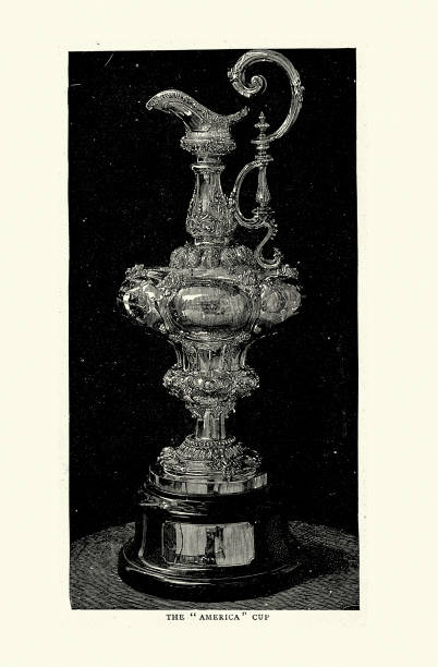 istock History, trophy, ewer, America's Cup is a sailing competition and the oldest international competition still operating in any sport. 1895 2158691529
